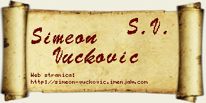 Simeon Vučković vizit kartica
